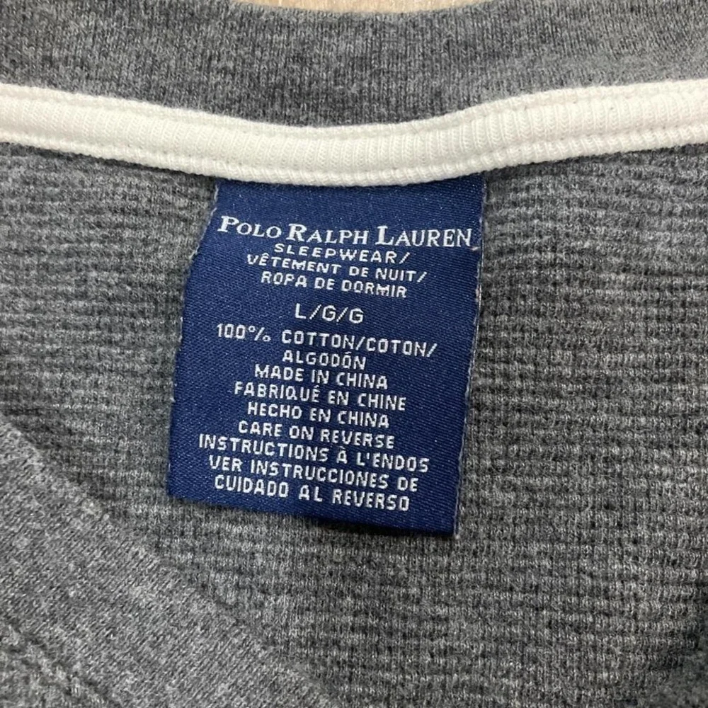 Polo Ralph Lauren‎ Sleepwear Longsleeve Shirt L Grey